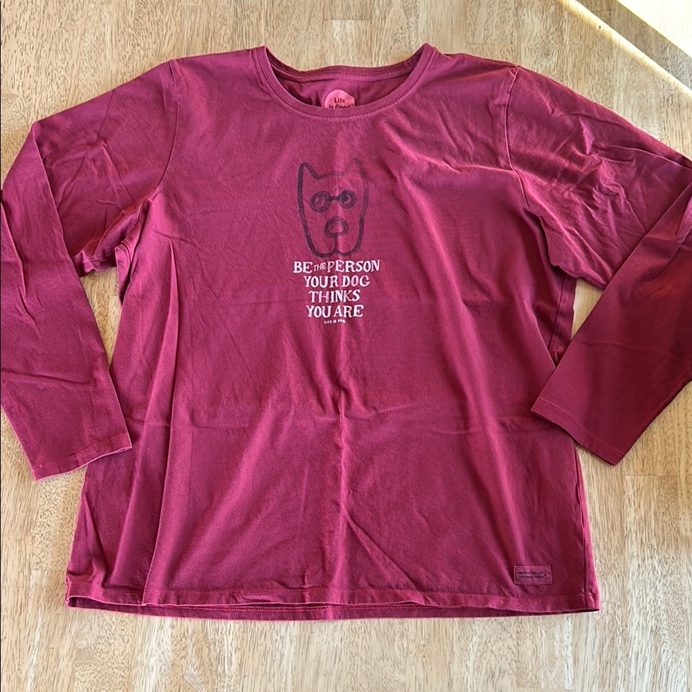 Life is good dog shirt